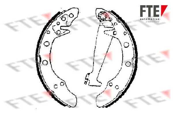 Handler.Part Brake shoe set FTE Automotive BB1132A1 1