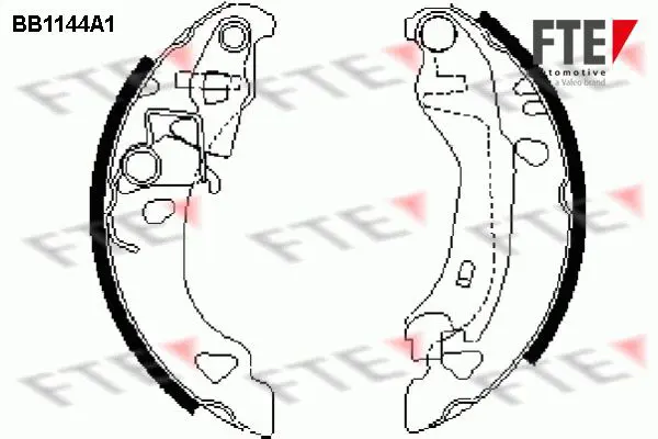 Handler.Part Brake shoe set FTE Automotive BB1144A1 1