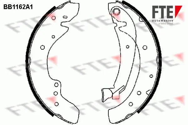 Handler.Part Brake shoe set FTE Automotive BB1162A1 1