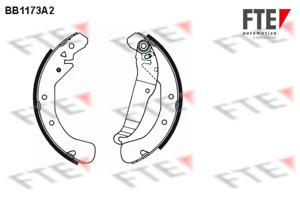 Handler.Part Brake shoe set FTE Automotive BB1173A2 1