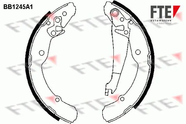 Handler.Part Brake shoe set FTE Automotive BB1245A1 1