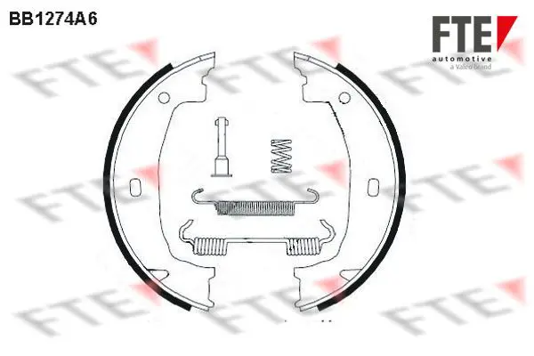 Handler.Part Brake shoe set, parking brake FTE Automotive BB1274A6 1