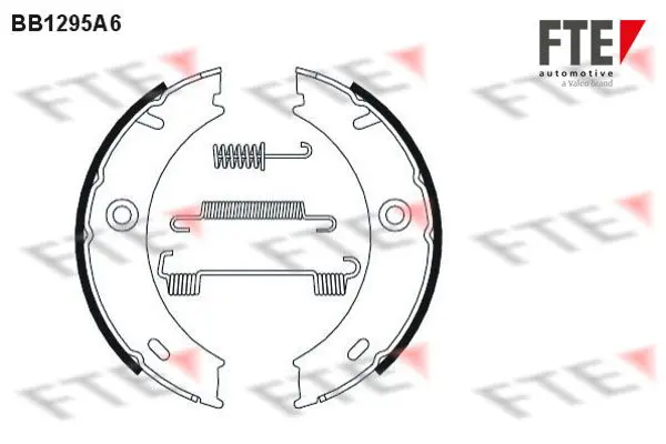 Handler.Part Brake shoe set, parking brake FTE Automotive BB1295A6 1