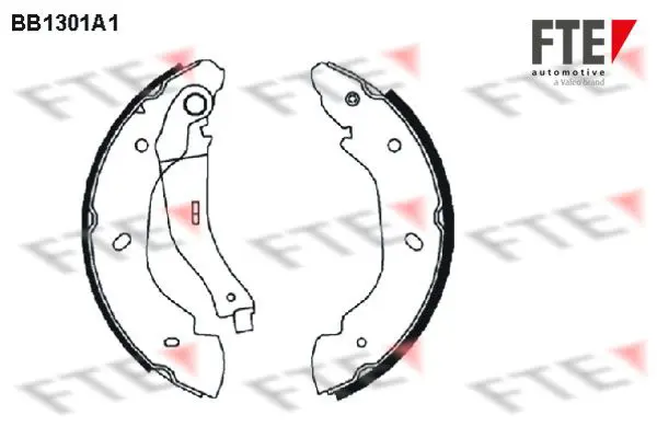 Handler.Part Brake shoe set FTE Automotive BB1301A1 1