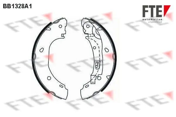 Handler.Part Brake shoe set FTE Automotive BB1328A1 1