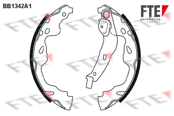 Handler.Part Brake shoe set FTE Automotive BB1342A1 1