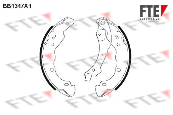 Handler.Part Brake shoe set FTE Automotive BB1347A1 1