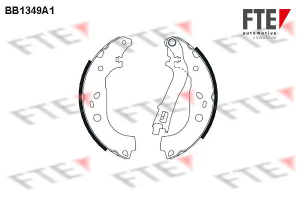 Handler.Part Brake shoe set FTE Automotive BB1349A1 1