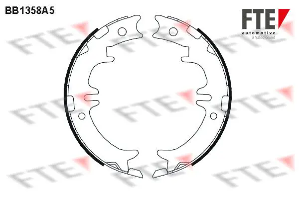 Handler.Part Brake shoe set, parking brake FTE Automotive BB1358A5 1