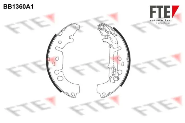 Handler.Part Brake shoe set FTE Automotive BB1360A1 1