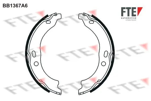 Handler.Part Brake shoe set, parking brake FTE Automotive BB1367A6 1