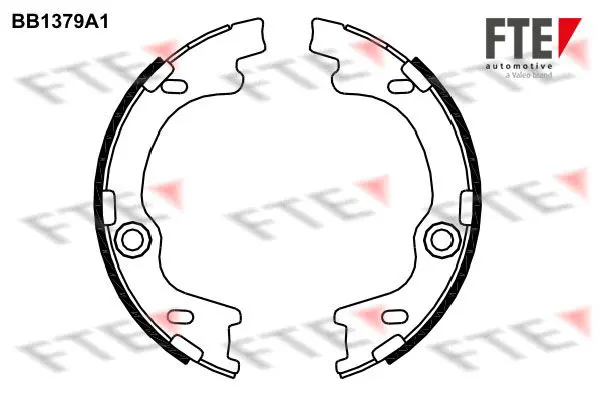 Handler.Part Brake shoe set, parking brake FTE Automotive BB1379A1 1