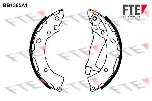 Handler.Part Brake shoe set FTE Automotive BB1385A1 1