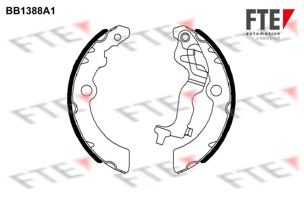 Handler.Part Brake shoe set FTE Automotive BB1388A1 1