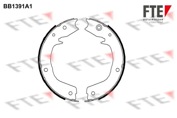 Handler.Part Brake shoe set, parking brake FTE Automotive BB1391A1 1