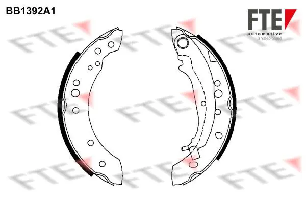 Handler.Part Brake shoe set FTE Automotive BB1392A1 1