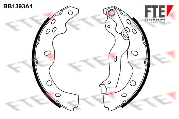 Handler.Part Brake shoe set FTE Automotive BB1393A1 1