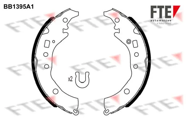 Handler.Part Brake shoe set FTE Automotive BB1395A1 1