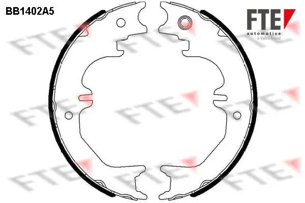 Handler.Part Brake shoe set, parking brake FTE Automotive BB1402A5 1