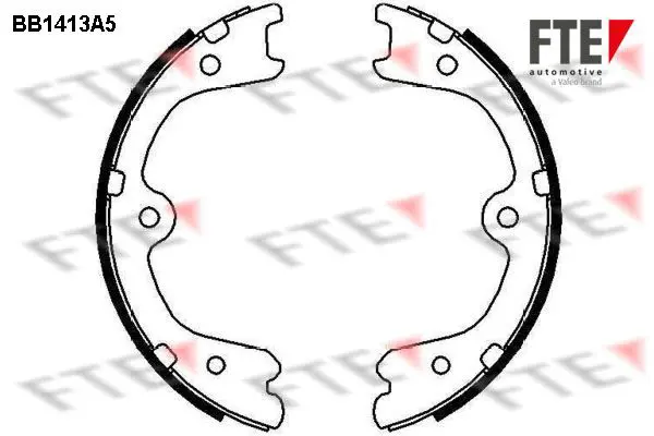 Handler.Part Brake shoe set, parking brake FTE Automotive BB1413A5 1