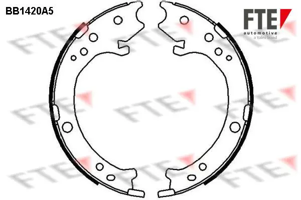 Handler.Part Brake shoe set, parking brake FTE Automotive BB1420A5 1