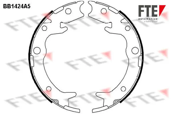 Handler.Part Brake shoe set, parking brake FTE Automotive BB1424A5 1