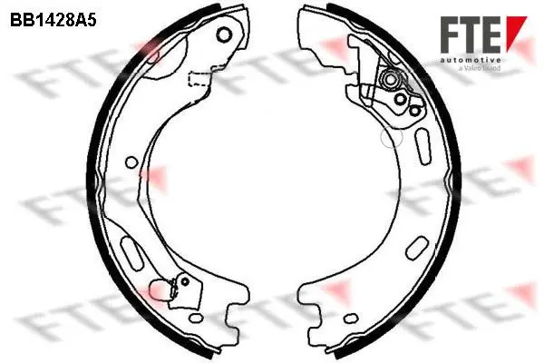 Handler.Part Brake shoe set, parking brake FTE Automotive BB1428A5 1