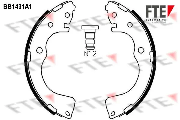 Handler.Part Brake shoe set FTE Automotive BB1431A1 1