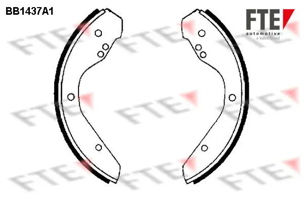 Handler.Part Brake shoe set FTE Automotive BB1437A1 1