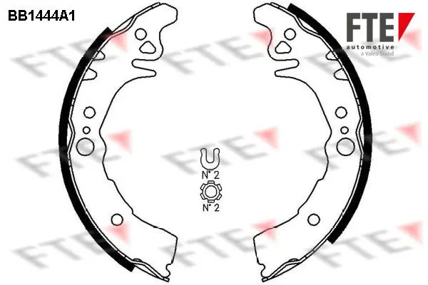 Handler.Part Brake shoe set FTE Automotive BB1444A1 1