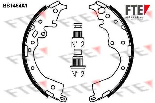 Handler.Part Brake shoe set FTE Automotive BB1454A1 1