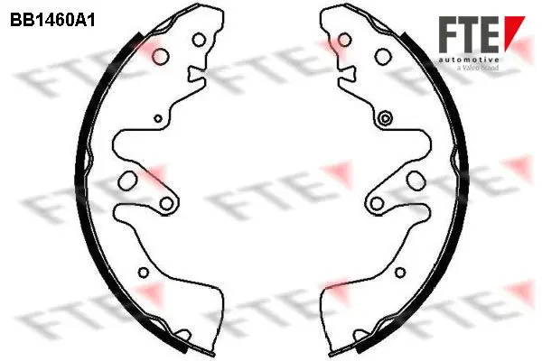 Handler.Part Brake shoe set FTE Automotive BB1460A1 1