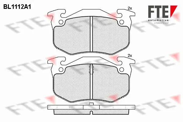 Handler.Part Brake pad set, disc brake FTE Automotive BL1112A1 1