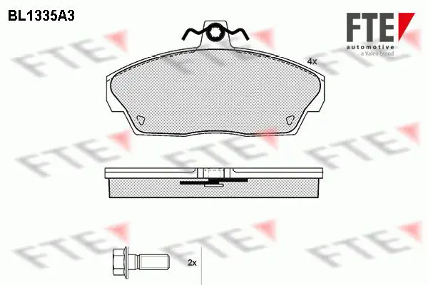 Handler.Part Brake pad set, disc brake FTE Automotive BL1335A3 1