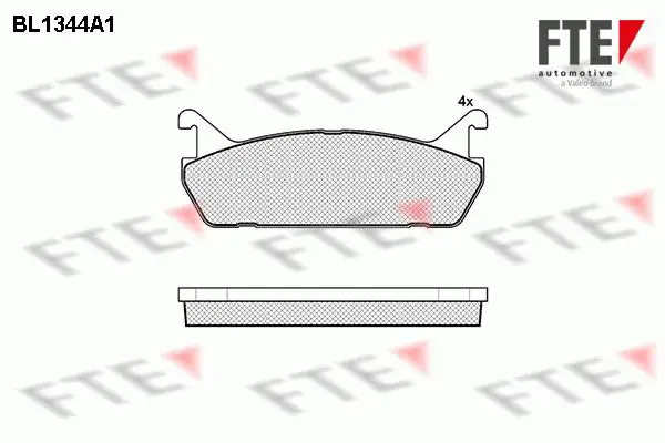 Handler.Part Brake pad set, disc brake FTE Automotive BL1344A1 1