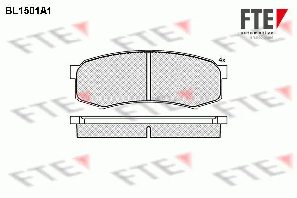 Handler.Part Brake pad set, disc brake FTE Automotive BL1501A1 1