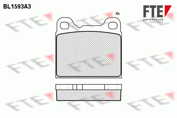 Handler.Part Brake pad set, disc brake FTE Automotive BL1593A3 1