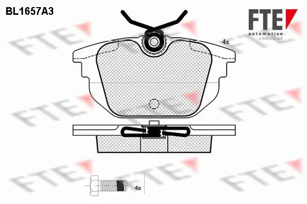 Handler.Part Brake pad set, disc brake FTE Automotive BL1657A3 1