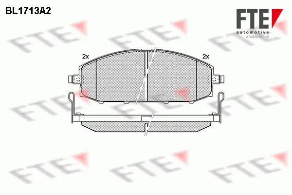 Handler.Part Brake pad set, disc brake FTE Automotive BL1713A2 1