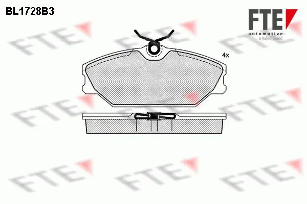 Handler.Part Brake pad set, disc brake FTE Automotive BL1728B3 1