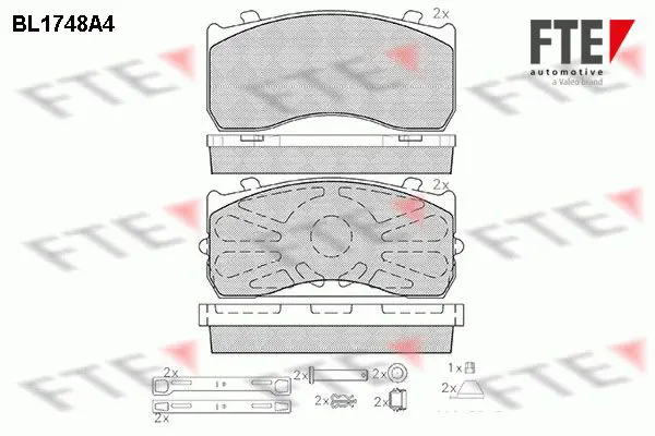 Handler.Part Brake pad set, disc brake FTE Automotive BL1748A4 1