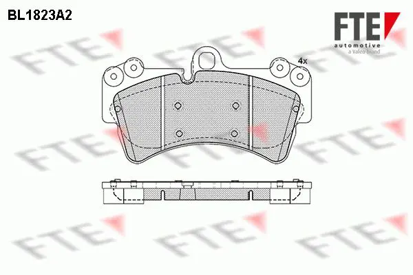 Handler.Part Brake pad set, disc brake FTE Automotive BL1823A2 1