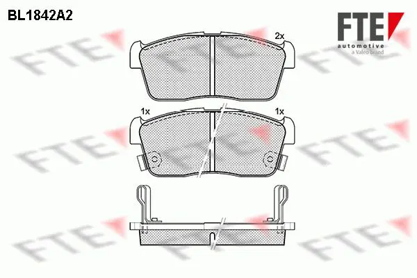 Handler.Part Brake pad set, disc brake FTE Automotive BL1842A2 1