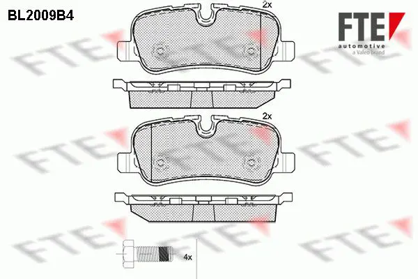 Handler.Part Brake pad set, disc brake FTE Automotive BL2009B4 1