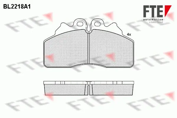 Handler.Part Brake pad set, disc brake FTE Automotive BL2218A1 1