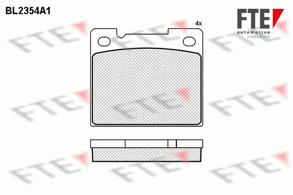 Handler.Part Brake pad set, disc brake FTE Automotive BL2354A1 1