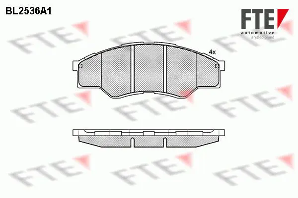 Handler.Part Brake pad set, disc brake FTE Automotive BL2536A1 1