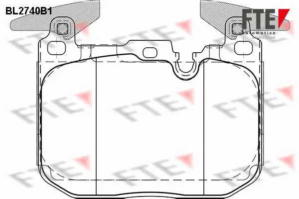 Handler.Part Brake pad set, disc brake FTE Automotive BL2740B1 1