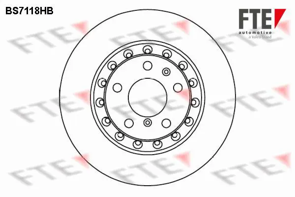 Handler.Part Brake disc FTE Automotive BS7118HB 1