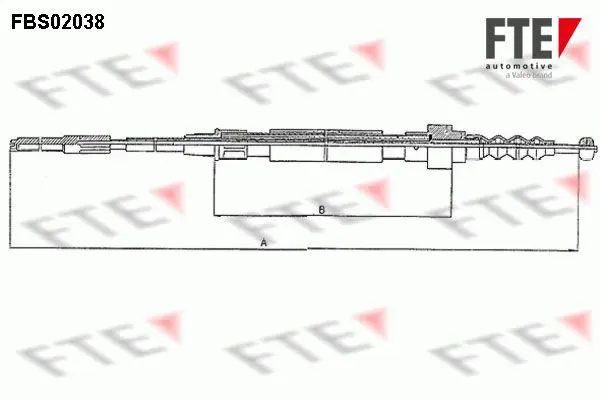 Handler.Part Cable, parking brake FTE Automotive FBS02038 1